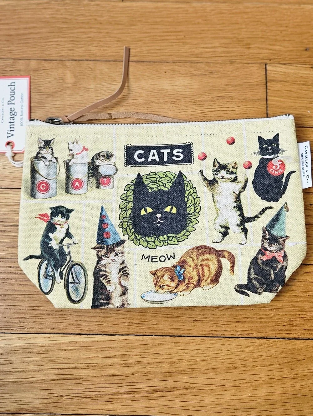 Cavallini & Co. Vintage Pouch - Vintage Cats